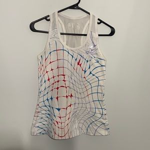 New Balance White Athletic Tank